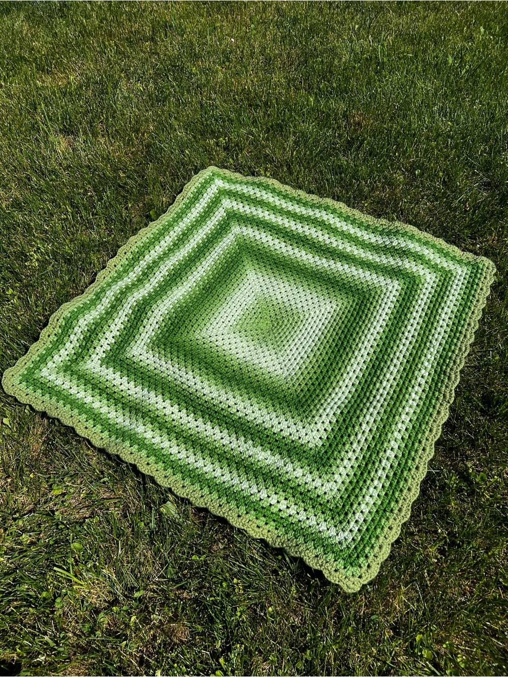 Vintage Handmade Crochet Afghan